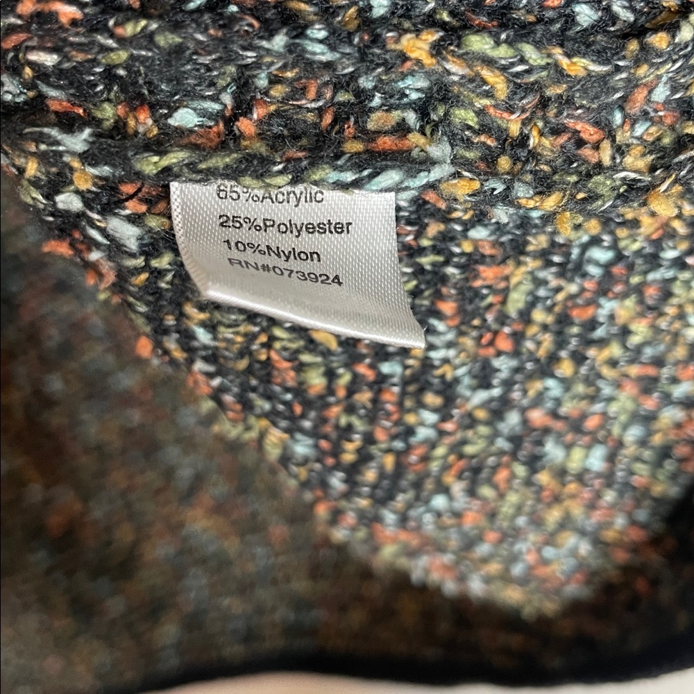 SOLD Ming Wang | Women’s Multicolor Drape Front Cardigan Size Large Longline - Picture 5 of 7
